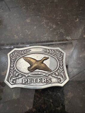 PETERS Duck Belt Buckle - Two-Tone Silver & Gold